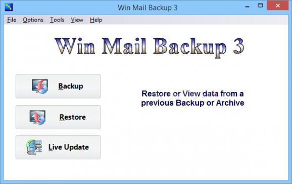 Win Mail Backup screenshot