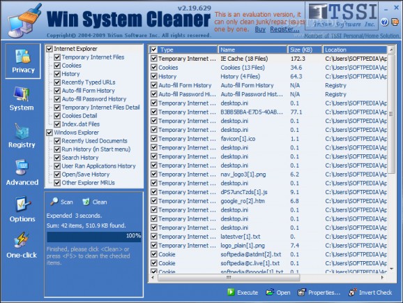 Win System Cleaner screenshot