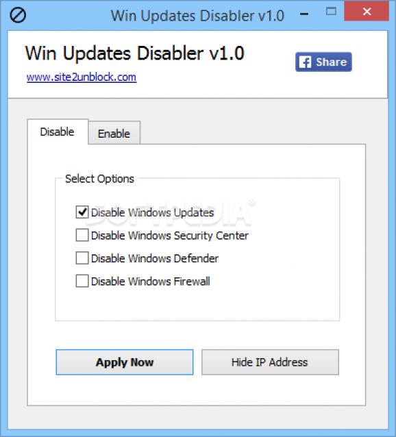 Win Updates Disabler screenshot