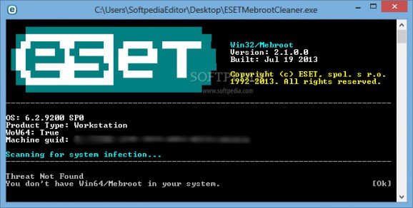 ESETMebrootCleaner (formerly ESET Win32/Mebroot fixer) screenshot