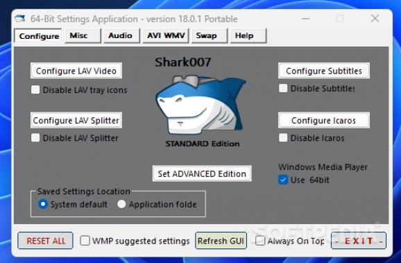 Shark007 Codecs (Standard Edition) screenshot
