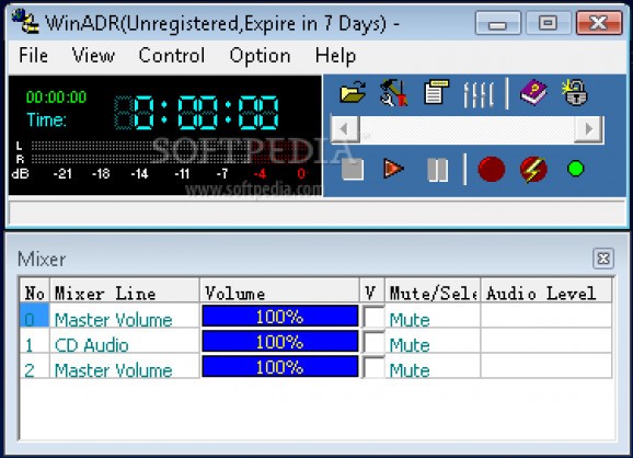 WinADR MP3 Recorder screenshot