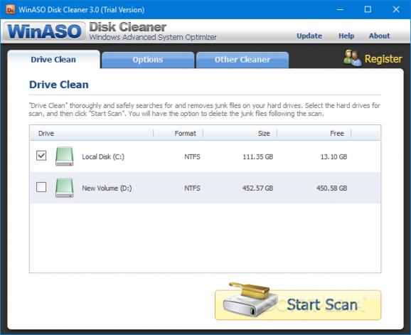 WinASO Disk Cleaner screenshot