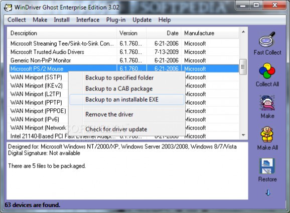 WinDriver Ghost Enterprise Edition screenshot