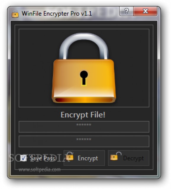 WinFile Encrypter Pro screenshot