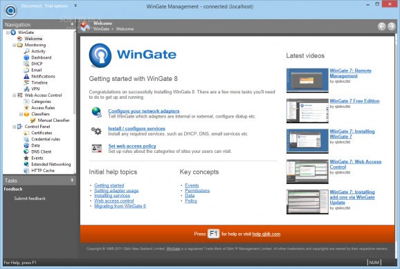 WinGate screenshot