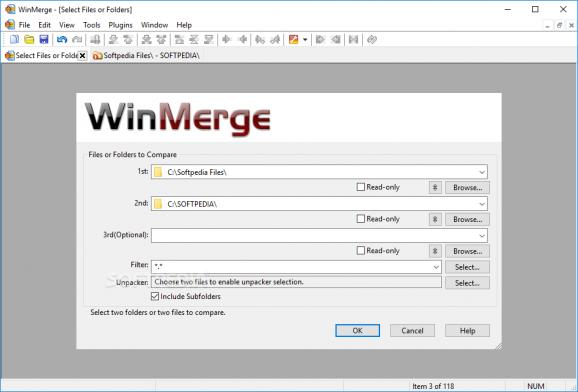 WinMerge screenshot