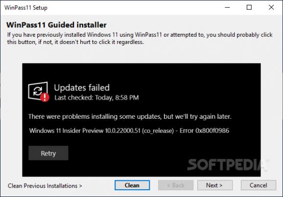 WinPass11 Guided Installer screenshot