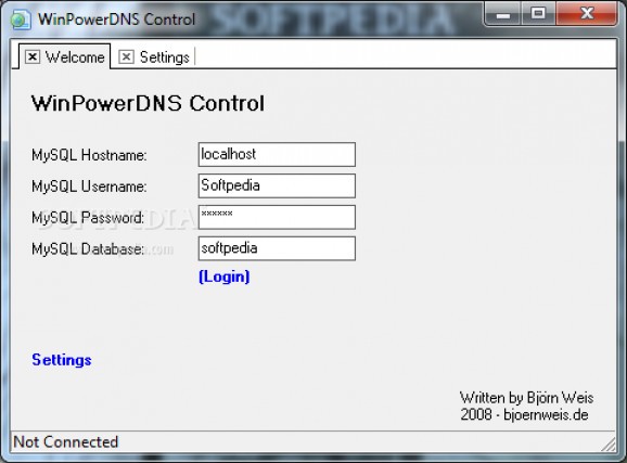 WinPowerDNS Control screenshot