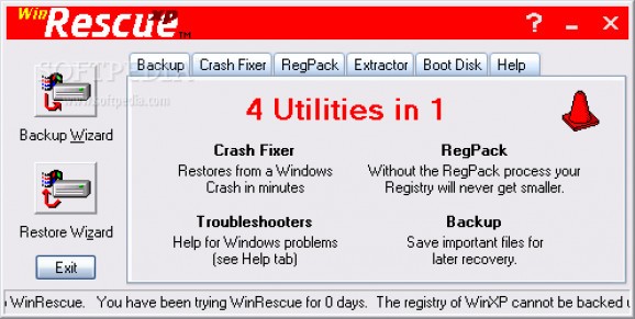WinRescue XP screenshot