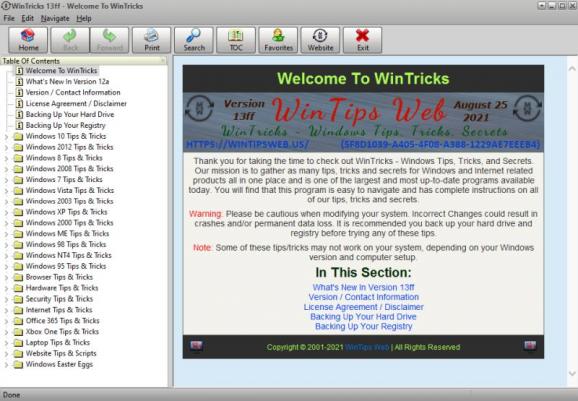 WinTricks screenshot