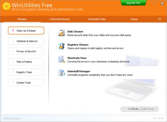 WinUtilities Free Edition screenshot