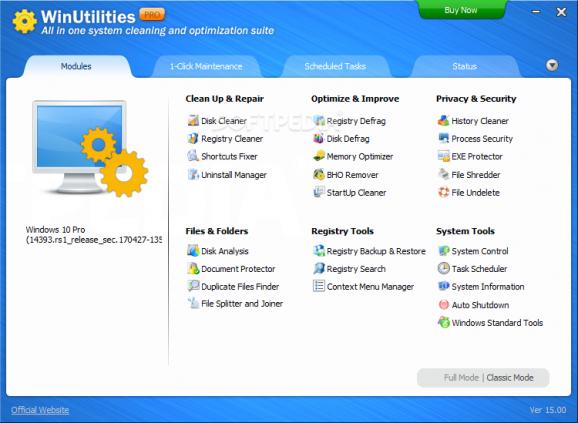 WinUtilities Professional Edition screenshot