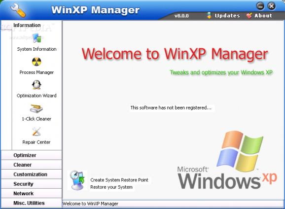 WinXP Manager screenshot