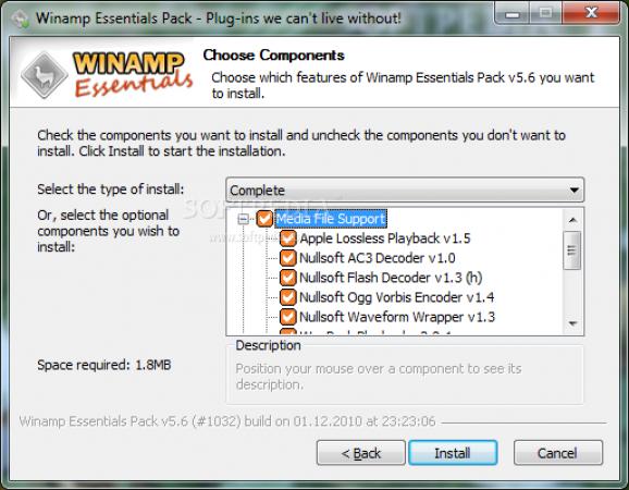 Winamp Essentials Pack screenshot