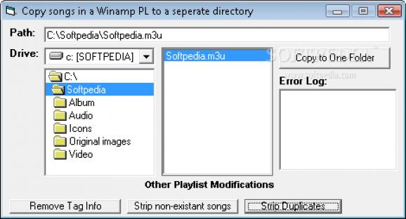 Winamp Playlist Manager screenshot