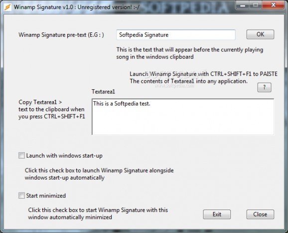 Winamp Signature screenshot