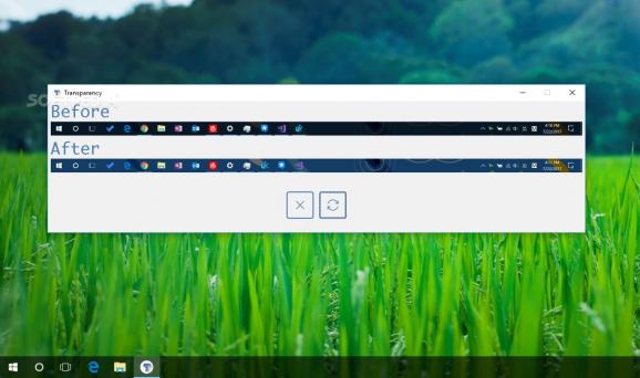 Windows 10 Taskbar Transparency screenshot