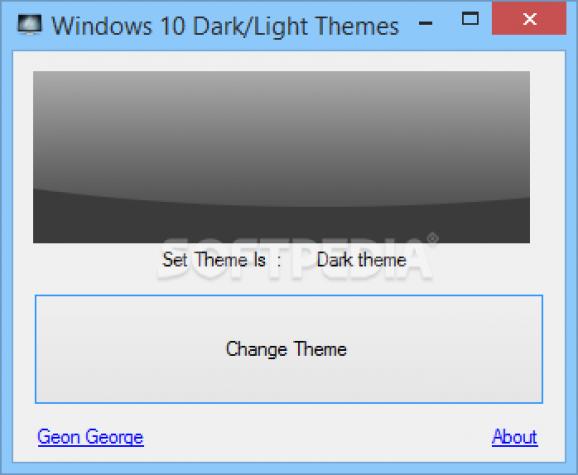 Windows 10 Theme Changer screenshot
