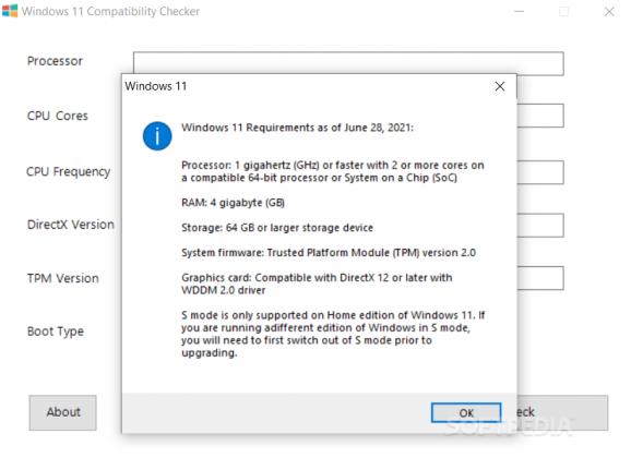 Windows 11 Compatibility Checker screenshot