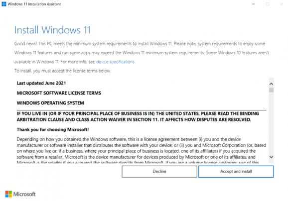 Windows 11 Installation Assistant screenshot