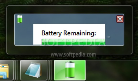 Windows 7 Battery Bar screenshot