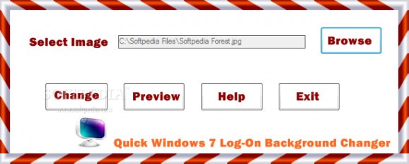 Windows 7 Log On Background Changer screenshot