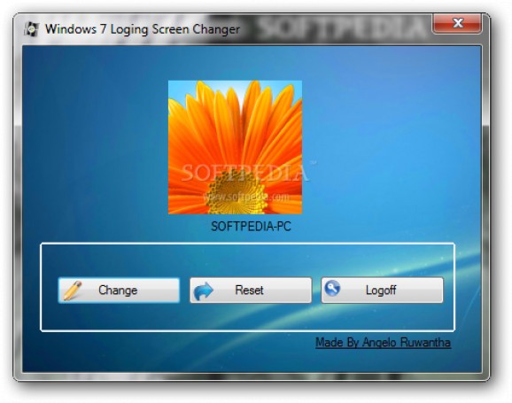 Windows 7 Loging Screen Changer screenshot