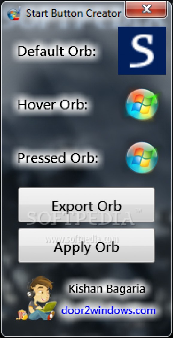 Windows 7 Start Button Creator screenshot