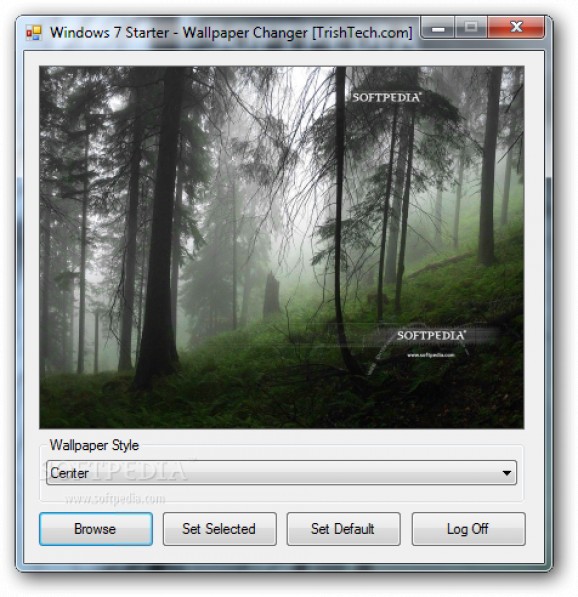Windows 7 Starter - Wallpaper Changer screenshot
