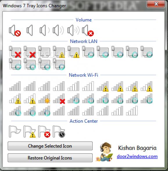 Windows 7 Tray Icons Changer screenshot