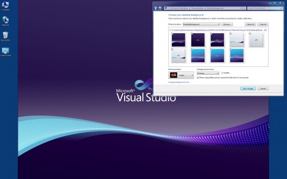 Windows 7 Visual Studio Theme screenshot
