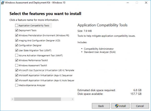 Windows Assessment and Deployment Kit (ADK) screenshot