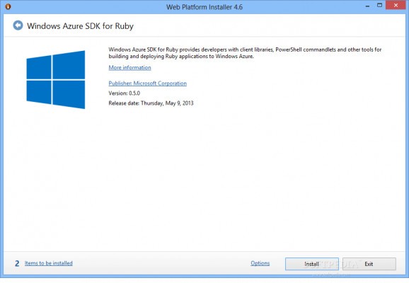 Windows Azure SDK for Ruby screenshot