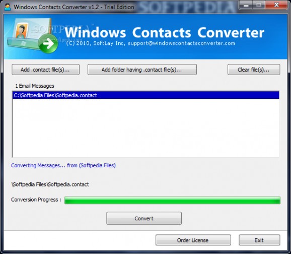 Windows Contacts Converter screenshot