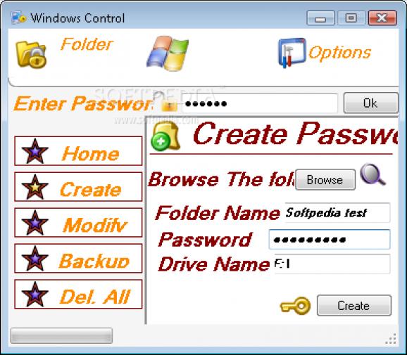 Windows Control screenshot