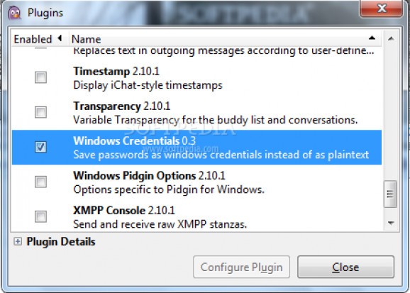 Windows Credentials screenshot