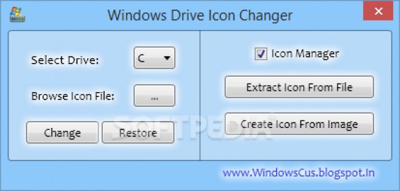 Windows Drive Icon Changer screenshot