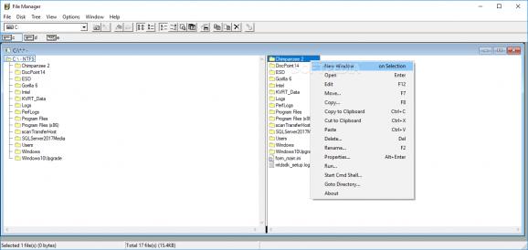 Windows File Manager (WinFile) screenshot