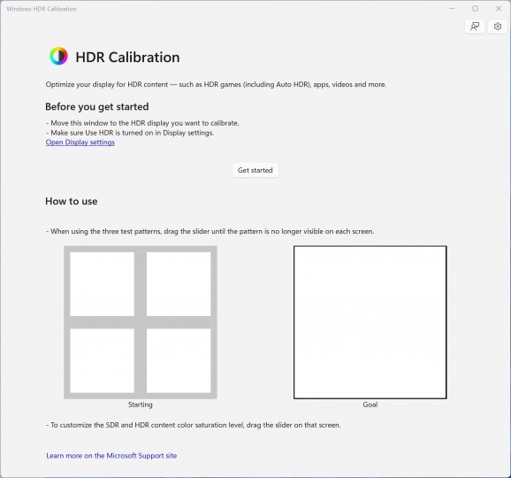 Windows HDR Calibration screenshot