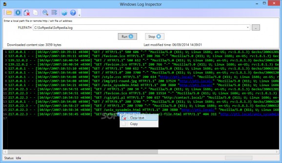 Windows Log Inspector screenshot