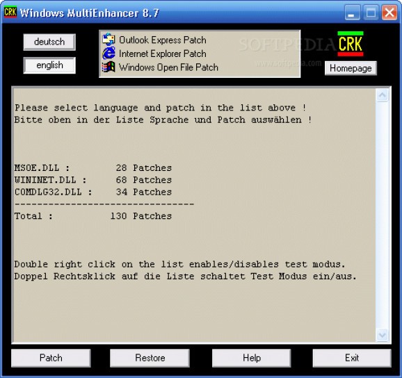 Windows MultiEnhancer screenshot