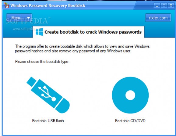 Windows Password Recovery Bootdisk screenshot