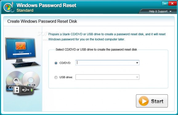 Windows Password Reset Standard screenshot