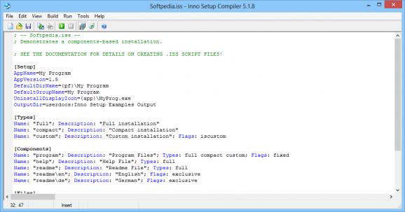 Portable Inno Setup Compiler screenshot