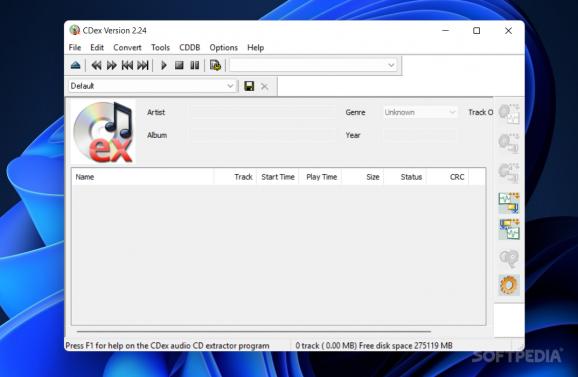 Portable CDex screenshot