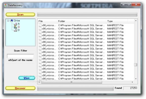 Portable DataRecovery screenshot