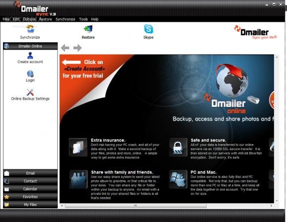 Dmailer Sync U3 screenshot