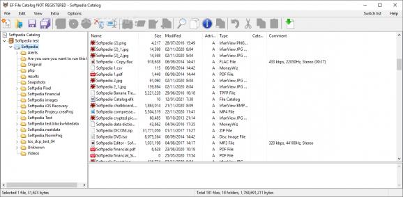 Portable EF File Catalog screenshot