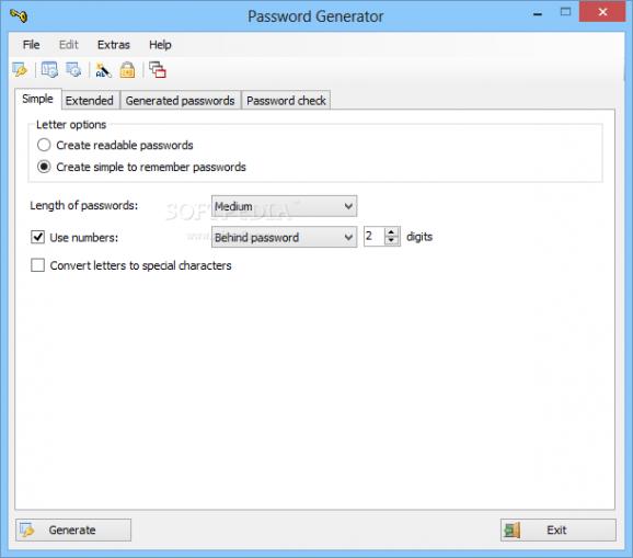 Portable Password Generator screenshot